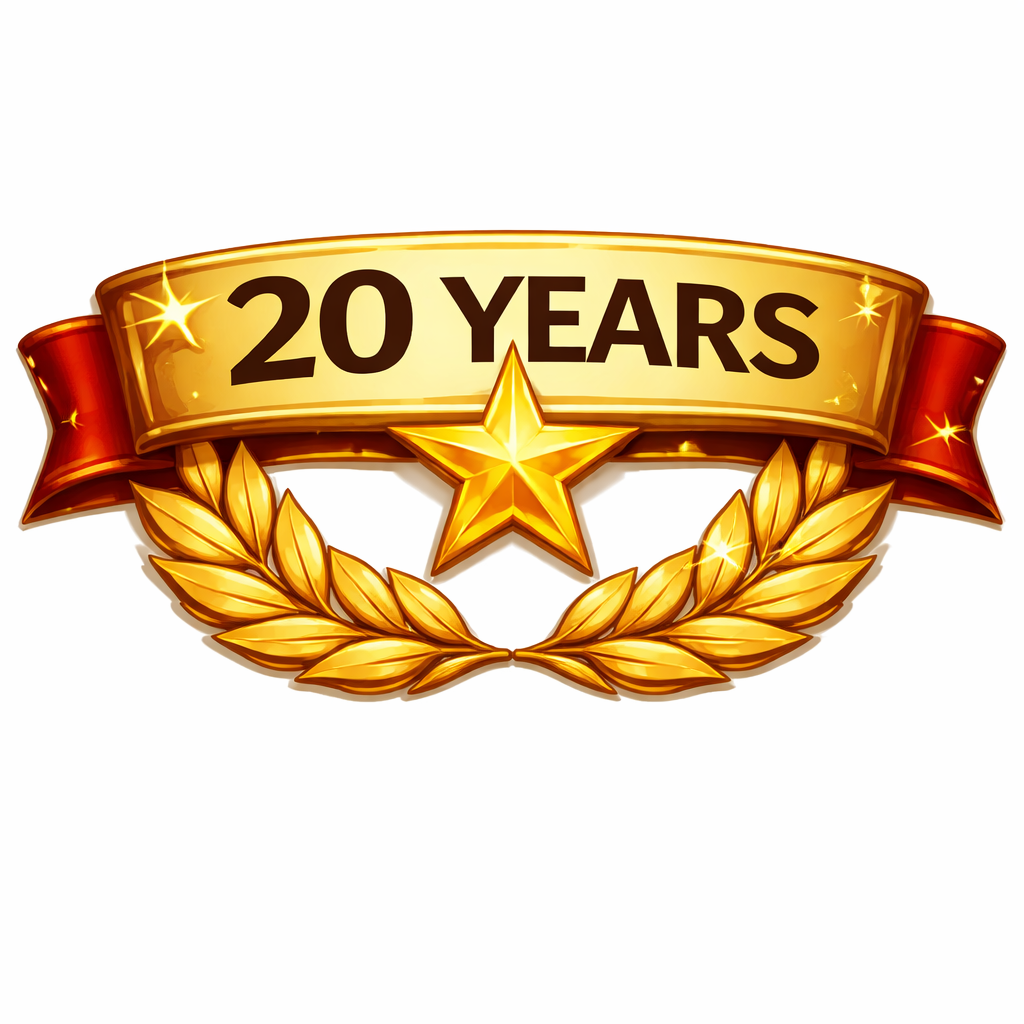 Exceptionnel !
Vous avez accompli 20 ans de service !
Votre contribution constante est un facteur déterminant dans nos réussites.
 - 
Exceptional!
You have completed 20 years of service!
Your sustained contribution is a decisive factor in our achievements.