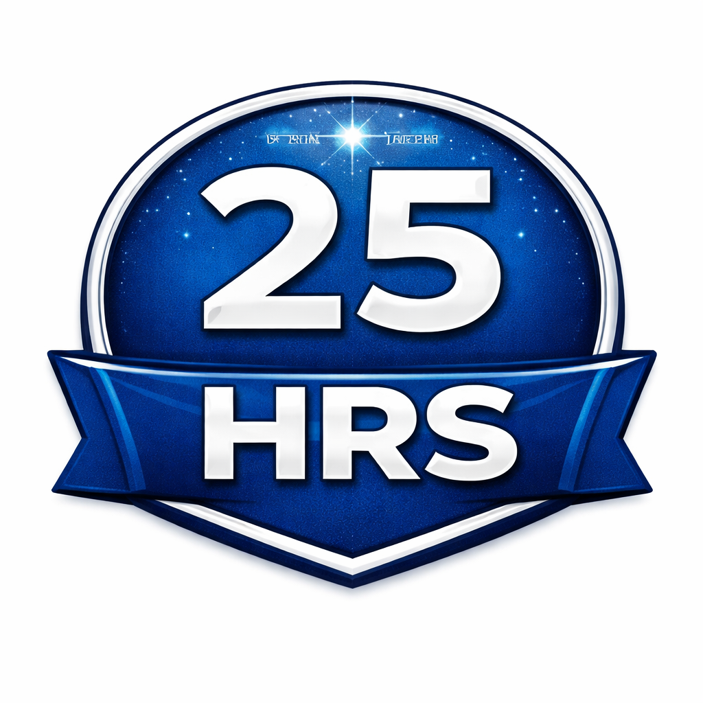 Bravo !
Vous avez atteint 25 heures de vol !
C'est un bon début...
 - 
Well done!
You have reached 25h of flight time!
That's a good start...
