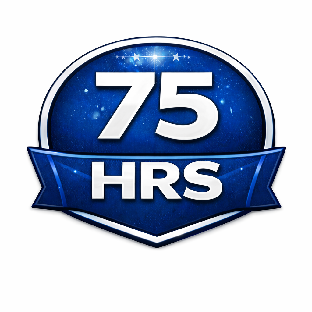 Superb!
You have reached 75 hours of flight time!
You are a great asset.